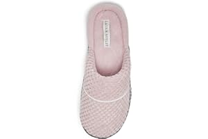 Laura Ashley Ladies Spa Rugged Slippers With Memory Foam Insole