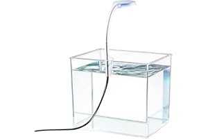 Mini Aquarium,with LED Lights Aesthetic Table Decor,Tiny Fish Tank Betta Aquarium - for Home Bedroom Living Room Office Hotel