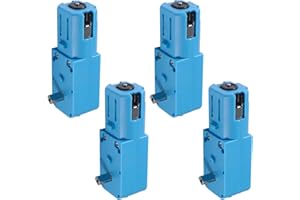 DORHEA 4Pcs Metal Gear Motor TT DC 3V-6V Gear Motor Ratio 1:90 All Metal Speed Reducer Gear Box Motor Single Axis Motor for Robot Smart Car DIY RC Toys Electric Motor Gearbox Blue