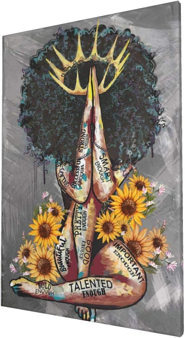 Amazon.com: African American Wall Art Black Girl Canvas Wall Art Dector
