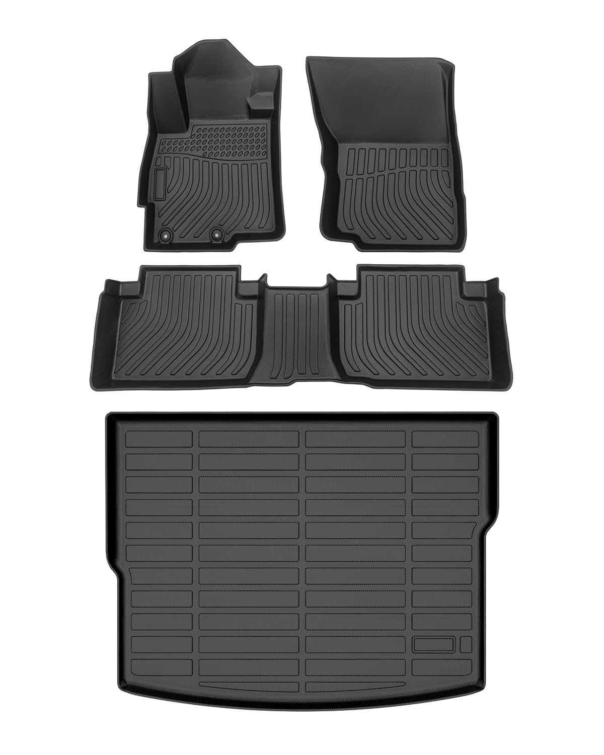 Photo 1 of ***SIMILAR TO STOCK*** Cartist Floor Mats & Cargo Liner Custom Fit for Mitsubishi Eclipse Cross 2018 2019 2020 Accessories All Weather Cargo Liners Carpet Protection TPE Odorless