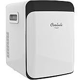 Cooluli 20 Liter Mini Fridge with Temperature Control - Black on Fridge.com