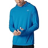 Willit Men's Sun Shirts UPF 50+ Rash Guard Long Sleeve Sun Protection Hoodie SPF UV Fishing Lightweight Athletic Running