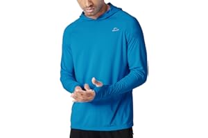 Willit Men's Sun Shirts UPF 50+ Rash Guard Long Sleeve Sun Protection Hoodie SPF UV Fishing Lightweight Athletic Running