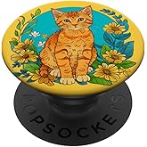Orange Tabby Cat PopSockets Standard PopGrip