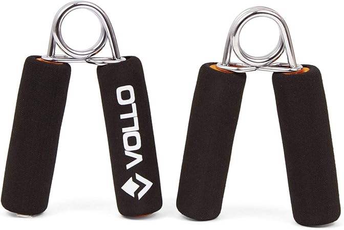 Vollo Sports Hand Grip Com Cabo de Espuma, Preto (1 par)