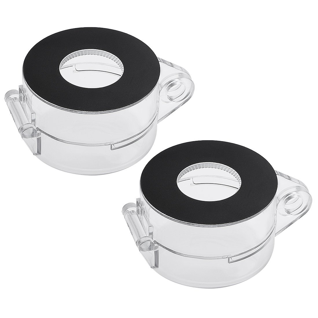Sourcingmap 2pcs Black Clear Plastic Switch Cover Protector for 22mm Diameter Push Button Switch