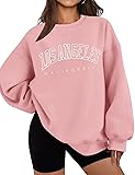 LOMON Womens Oversized Crewneck Sweatshirts Long