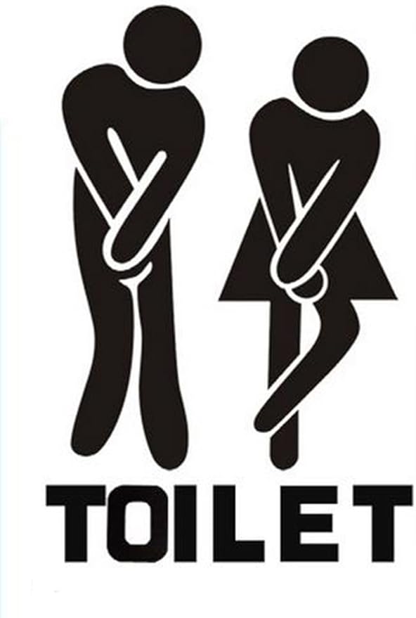 Doitsa 1 PCS Hommes et Femmes Toilettes Logo Hommes et