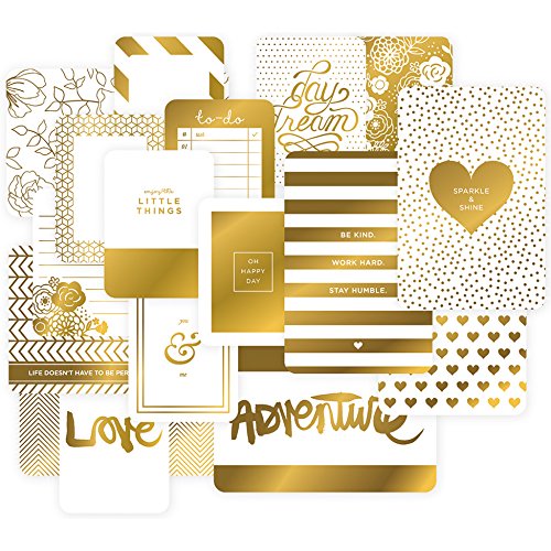 Project life golden themed cards