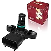 WINBANK AA5A-9F479-AB Intercooler Outlet Turbo Boost Pressure Sensor | MAP sensor for select Ford/Lincoln 3.5L EcoBoost; outlet tube only; replaces AA5Z-9F479-D, CX2594, 5WK96848.
