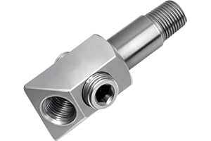 MEKILYN Oil Pressure Sensor Thread Adapter, 1/8-27 NPT Port Plugs for Chevy/GM Small Block Engines