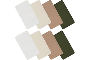 WILLBOND 8 Pieces Nylon Repair Patch Self-Adhesive Waterproof Lightweight Repair Patch for Clothing Down Jacket Tent Cloth Bag(Apricot, Army Green, Khaki, Beige)