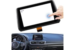 RESNAVSCREN 7" Touch Screen Replacement B61A611J0 Fit 2018 2017 Mazda 3 Digitizer Screen Glass, for 17 18 Mazda 3 Sport Radio