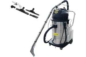 KOLHGNSE 60L Commercial Carpet Cleaner Machine, Heavy Duty Extractor Vacuum Washing Machine 2 in 1 Multi-Purpose Floor Cleaning Machine Sofa Curtain Carpet Cleaning Machine