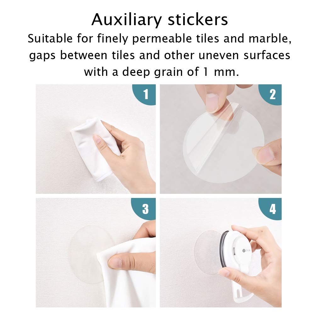 SPSAUCE Suction Cup Hanger, Heavy Duty Towel Rack Bar Toilet Paper Holder Powerful Bathroom Organizer with Suction Cup for Kitchen & Bathroom