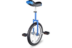 AW 16/18/20/24 Inch Wheel Outdoor Unicycle Adjustable Seat Exercise Bicycle Fit Adults Kids Outdoor Sports Fitness Exercise, for Choice