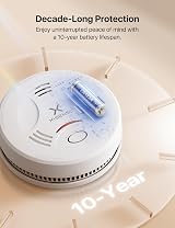 X-Sense Smoke Alarm 10-Year Battery 2 Pack EN 14604 SD11 view 3