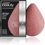 Oleavine All Natural Konjac Sponge - French Red Clay - Gentle Exfoliating Facial Sponge