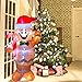 elecreate 5ft Christmas Blow Up Yard Inflatables Decorations Cute Lights Hanging Lawn Holiday Outdoor Gingerbread Christmas Decoration Airblown Life Size Animated Waving Men Gingerbread Man Décor