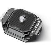 FALCAM F38 Quick Release Kit V2, Quick Release System, Base and Plate with 1/4" and 3/8" Screw Thread for Tripod, Monopod, Stabilizer, Slider - F38B3404