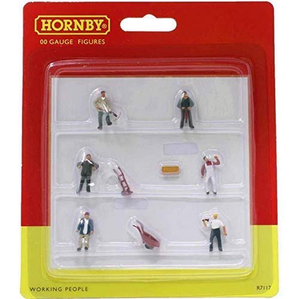 Hornby R7117 Working People for Model Railway OO Gauge, Hornby Accessories for Adding Scenery, Dioramas, Woodland, Buildings and More, Model Making Kits - 1:76 Scale Accessory