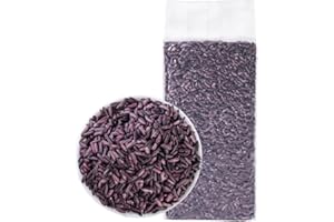 MIHUNTANG purple rice 17.63oz New rice in the season brown rice Purple glutinous rice Coarse Cereals 紫米500g