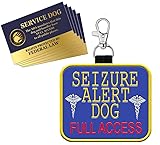Seizure Alert Dog” Identification Patch Tag