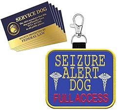 Seizure Alert Dog” Identification Patch Tag