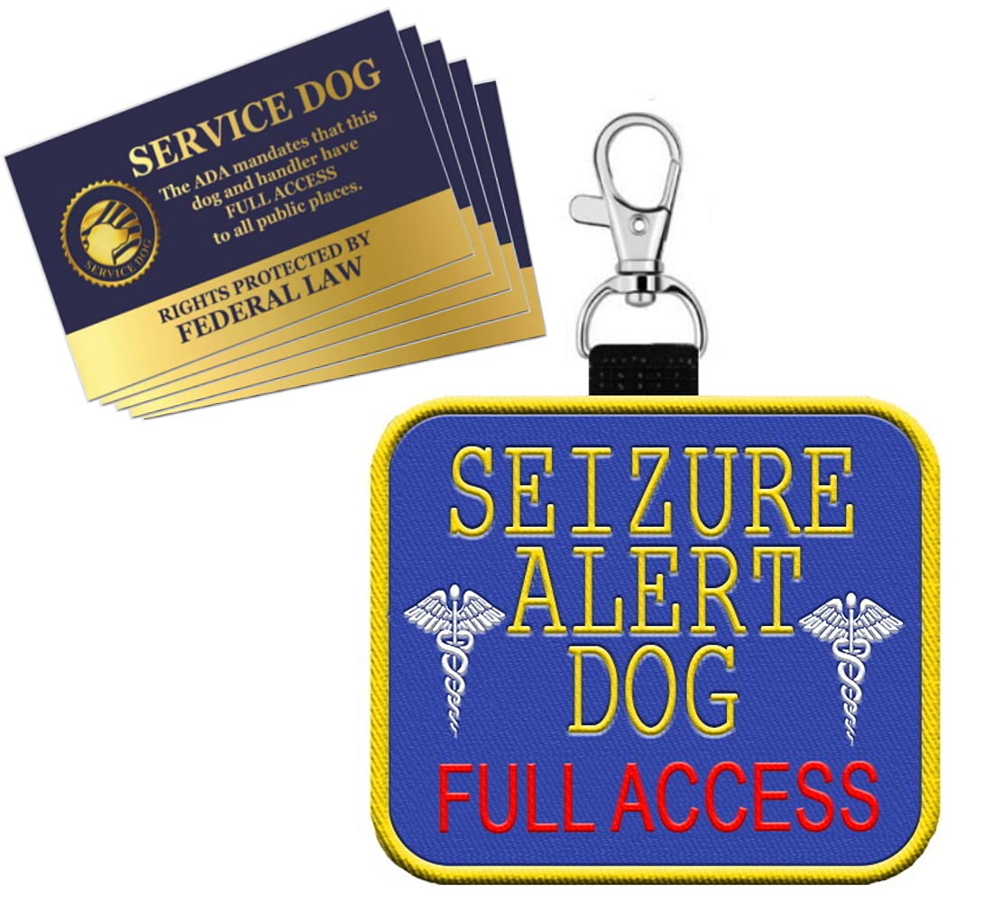 Seizure Alert Dog” Identification Patch Tag