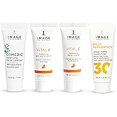 IMAGE Skincare, Five Star Favorites Introductory Skin Care 4 Step Regimen Set for Brighter, Healthier Looking Skin, Travel Size
