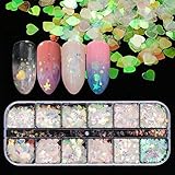 Nail Sequins Iridescent Mermaid Colorful Nail Glitter