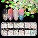 Nail Sequins Iridescent Mermaid Colorful Nail Glitter
