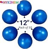 HYKJNBW Blue Balloons 50 Pack 12 Inch Latex Party Balloon view 2