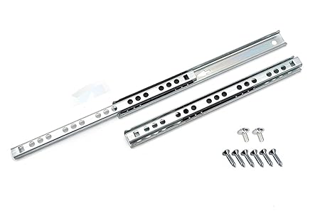 Ball Bearing Drawer Runners Slides H17 182mm 1 Pair Amazon Co