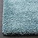 SAFAVIEH Milan Shag Collection Accent Rug - 3' x 5', Aqua Blue, Solid Design, Non-Shedding & Easy Care, 2-inch Thick Ideal for High Traffic Areas in Entryway, Living Room, Bedroom (SG180-6060)