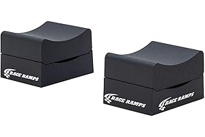 Race Ramps 2-Pack RR-WC-8-2 Car Wheel Cribs, Lightweight & Non-Scratch for Maintenance & Display, 8" - Portable Automotive Platform Riser for Oil Changes and Garage Use