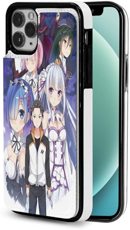 Amazon Re ゼロから始める異世界生活 Iphone 12電話ケース 新型 Iphone12mini 5 4 Inch ケース アニメ 漫画 スマホケース カバー ダブルバックルレザーケース保護 携帯電話の殻 家電 カメラ オンライン通販