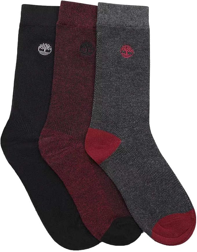 Timberland Three Pairs Of Men's Socks Multicolour 5/9 UK Amazon.co