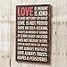 Your Hearts Delight Love is Patient Wooden Sign, 12 by 19-1/4-Inch