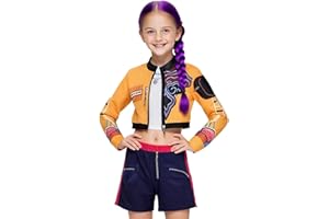 ACLGCSU Singer Costume for Girls, POP Group Costume for Kids, Halloween Stage Star Cosplay Dress Up