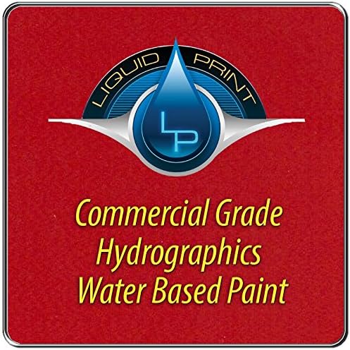 Bright Red Hydrographics Paint - 1 Quart - Water Based - Liquid Print Hydrographics Paint Supplies