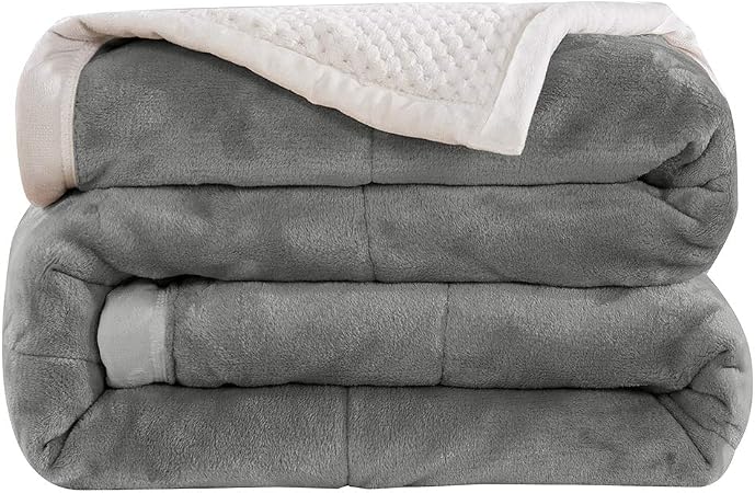Couverture Bébé Microfibre Polyester – 100x140 Cm – Douce, Chaude, Respirante – Pour Lit, Poussette, Voyage – Ours Blanc