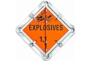Labelmaster 81-EXPLO 7 Legend Hazmat Flip Placard System for Trailers