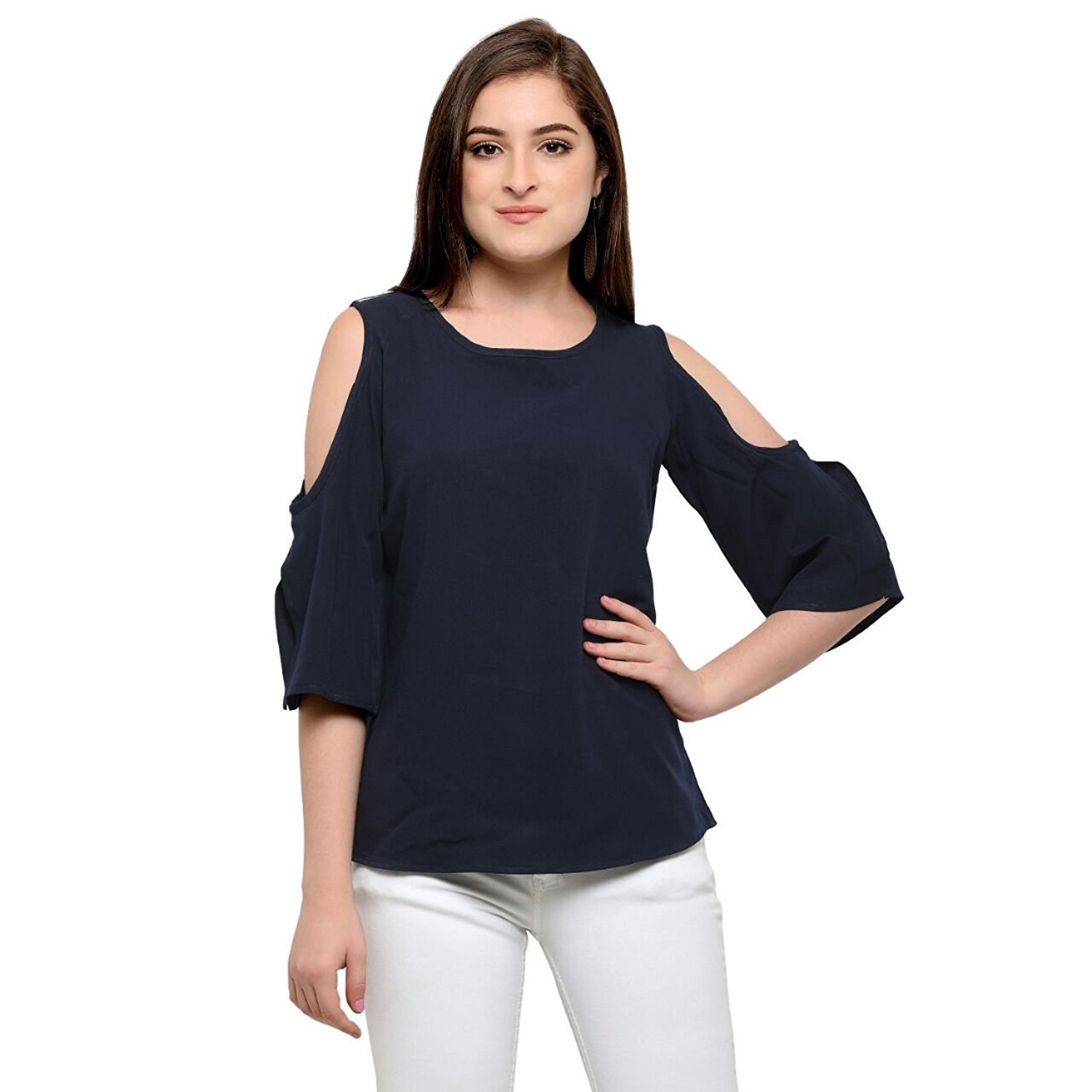 izonme women's crepe western top