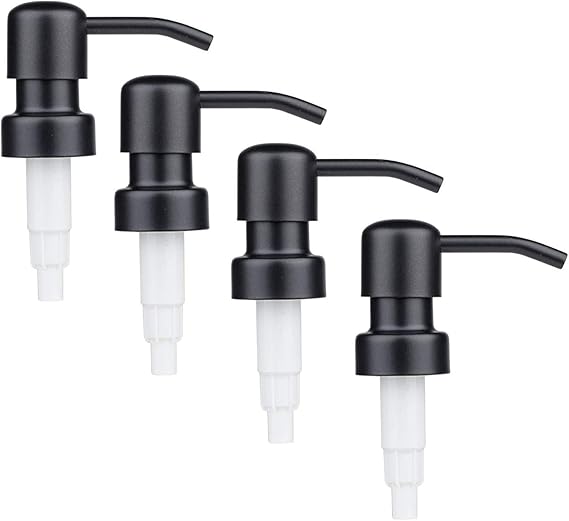 Semoic Soap Dispenser Replacement Pump,4Pack RustProof Stainless Steel