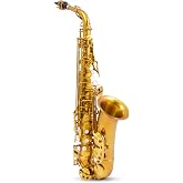 BetterSax Session Alto Saxophone Matte Dark Gold Finish &mdash; Hand-Crafted Professional Saxophone &mdash; Enhanced Tone, Projection &amp; Ergonomics &mdash; Includes Professional Hand-Finished Mouthpiece