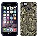 Speck Products CandyShell Inked Jonathan Adler Cell Phone Case for iPhone 6/6S - Retail Packaging - MalachiteBlackGold/BerryBlack Metallic