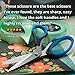 3 Piece Scissor Set - Small, Medium and Large, All Purpose for Office, Home, School & Workshop, Great for Arts and Crafts, Scrap booking, Sewing, Embroidery and More!
