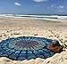 Popular Handicrafts Round Tapestry Wall Hanging Ombre Hippie Mandala Bohemian Hippy Intricate Indian Tapestries Tablecloth 70 Inches,(178cm) Navy Blue